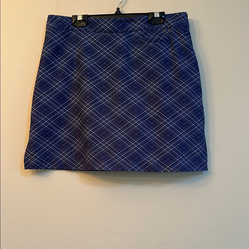 Tommy Bahama Golf Skort - Size 8 - Diamond Plaid - Navy Blue